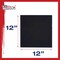 12 X 12 Inch Black Professional Art Canvas Board Panels 6 Pack - 8 Ounce Heavyweight Cotton Acid Free Canvases for Painting Acrylics and Watercolor (1 Case of 6 Single Canvas Painting Panels)